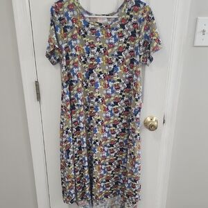 LuLaRoe Multicolor Disney Midi Dress